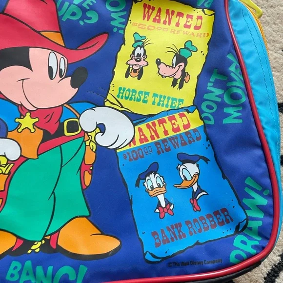 Vintage Walt Disney Company Mickey Mouse Western Small Children's Bag - Picture 6 of 8